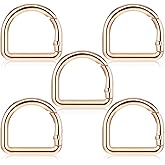 Oruola 5pcs D Rings for Purse,Zinc Alloy 1 Inch D Rings,Gold D Ring Spring Key Hooks,2.8 x 3 cm/1.1 x 1.18in Purse Hardware for Bag Making,DIY Purse Strap Replacement for Backpack Handbag Purse Strap