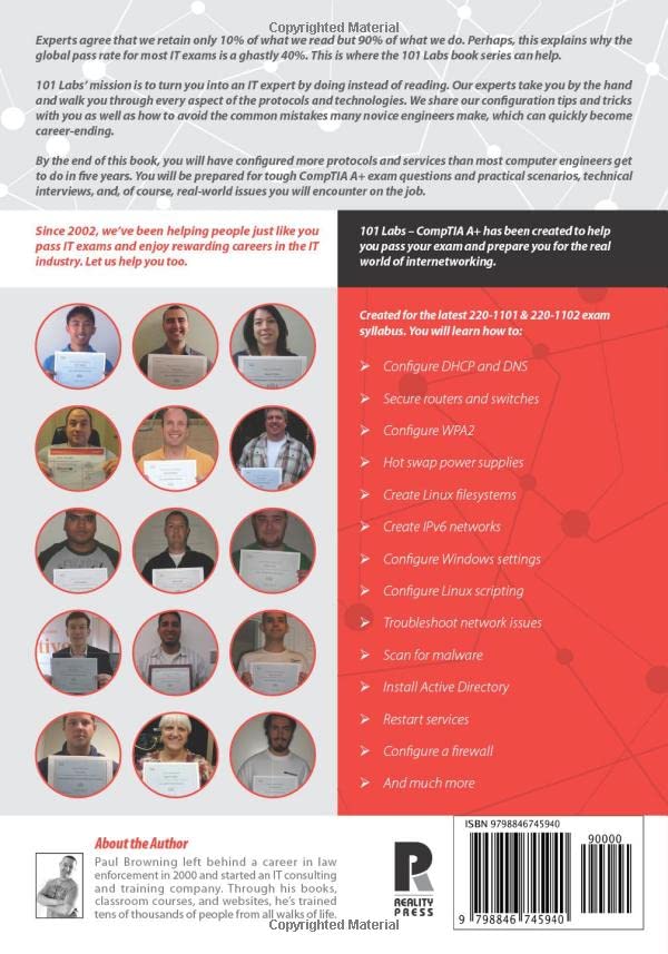 101 Labs - CompTIA A+: Hands-on Practical Labs for the CompTIA A+ Exams (220-1101 and 220-1102)