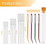 ASIRYVA 16 Pcs Large Eye Blunt Needles Darning Crochet Tapestry Wool Sewing Kit view 2