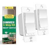 HomeKit Matter 3 Way smart dimmer Switch for LED Lights by Martin Jerry | Tasmota pre-flashed on ESP32 chip, 1 Master and 1 add-on led dimmer Switch kit