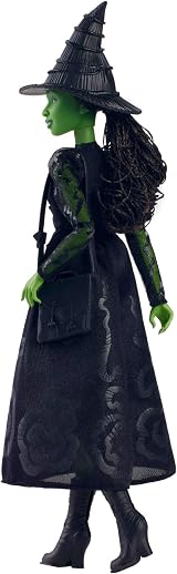 Mattel Wicked Elphaba Fashion Doll with Green Skin & Braided Hair HXT62 view 6