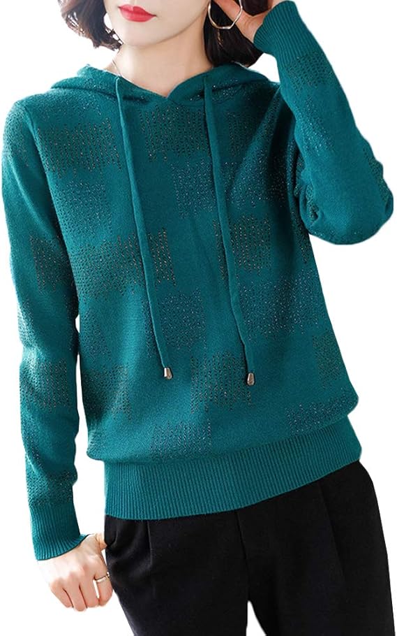 Amazon Jpバレンタインデー ニット セーター レディース フード付き 秋冬 長袖 ニットシャツ プルオーバー パーカー ヒットカラー チェック柄 セーター 女性 緩い 厚手 柔らかく 快適 気質 韓国版 通勤風 セーター 通販