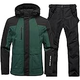 Men's Winter Windproof Waterproof Snowsuit Snowboard Jacket and Ski Pants for Snow Sport