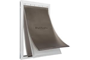 PetSafe Extreme Weather Dog and Cat Door - Aluminum Frame Pet Door - X-Large