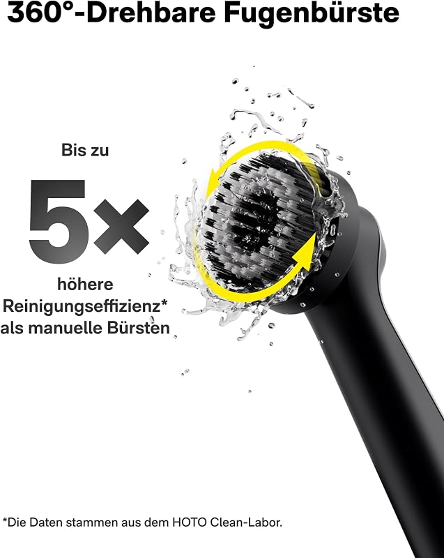 Elektrische Reinigungsbürste Wand™, USB-C Kabellose Fugenbürste, IPX7