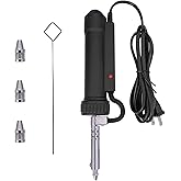 zycllycx Electric Solder Sucker Vacuum,Automatic Desoldering Pump,Black Desoldering Tool For One-Handed Use And Reliable Suct