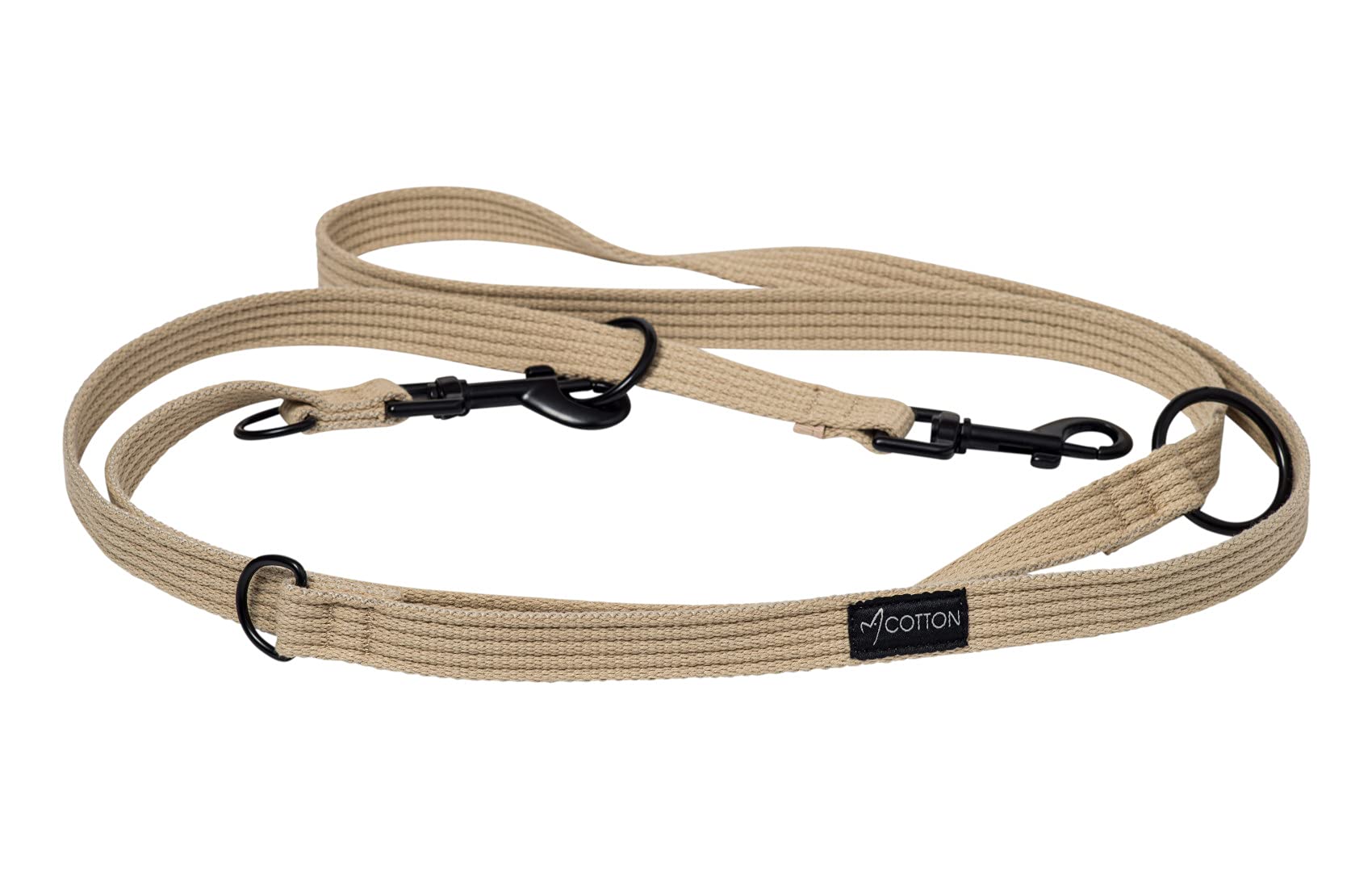 Gorpets Gor Cotton Dog Training Lead Large Beige 200 cm x 2.5 cm