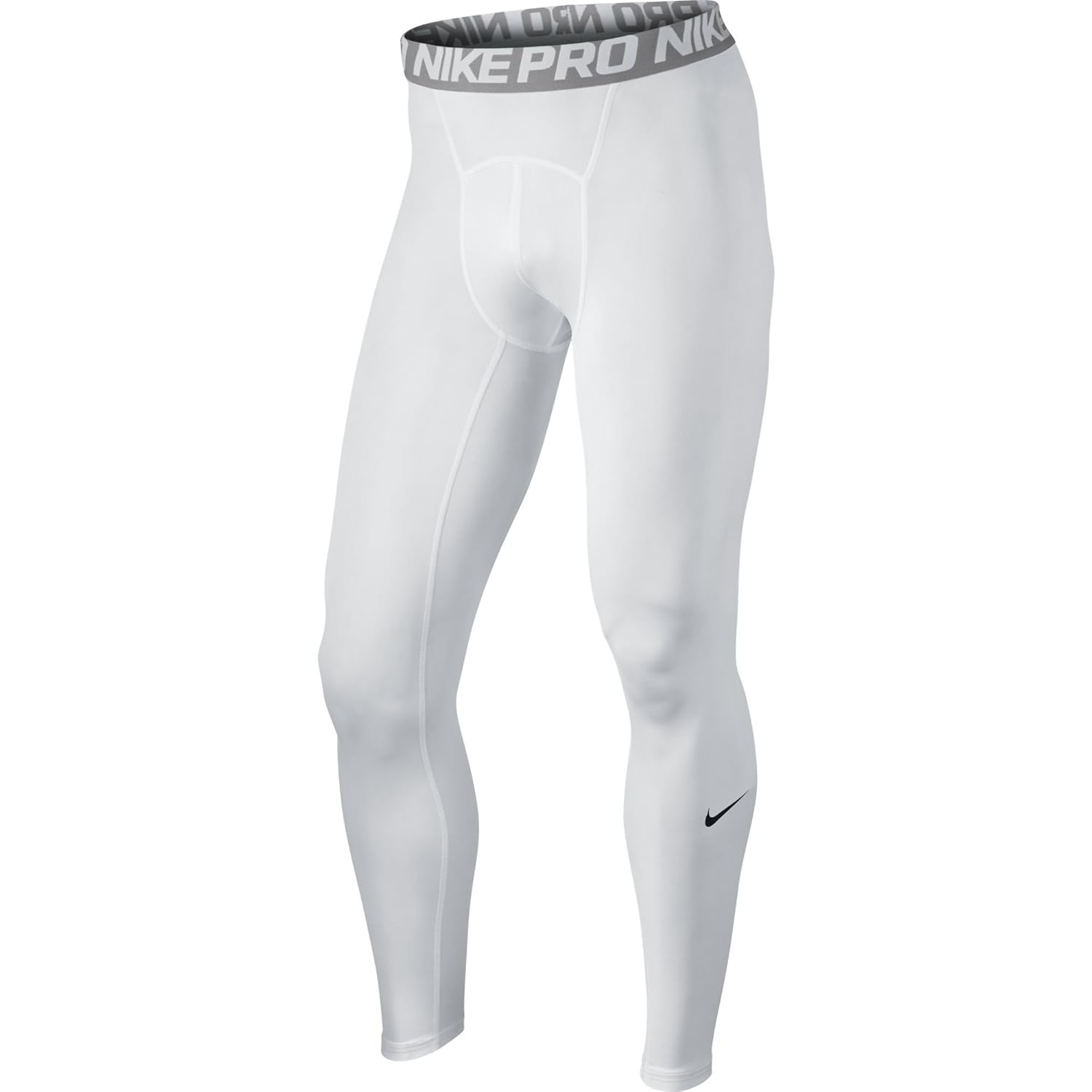 nike pro tights white