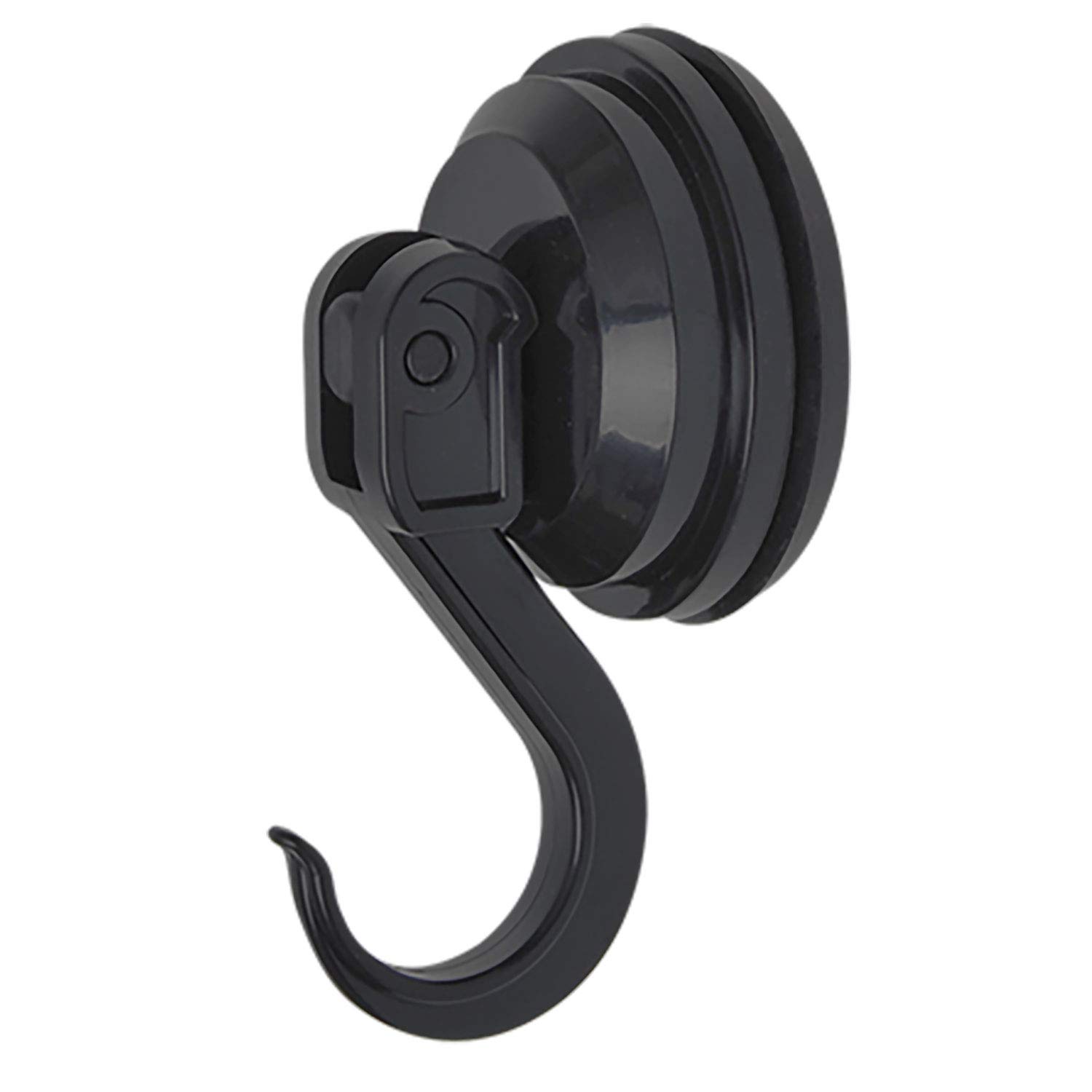 cartrend Caravan 10199 Suction Cup Hooks 4 kg for Camping, Caravan, Motorhome, Suction Hooks, Black, Set of 2