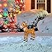 PRODUCTWORKS 18-Inch Pre-Lit LED 3D Rudolph with Bright Red Flashing Nose Christmas Yard Decoration, 35 Lights, Brown, (46438)