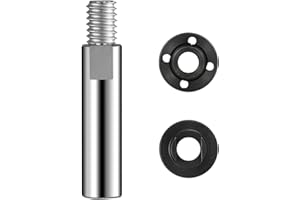NOPHIKE 5/8"-11 Angle Grinder Extension Shaft Connecting Rod with Flange Nut，Compatible with Makita, Dewalt, Bosch, Hitachi, Milwaukee, Metabo and other brands