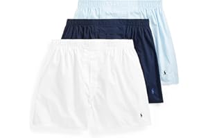 Polo Ralph Lauren Mens Classic Fit Woven Boxers 3 Pack