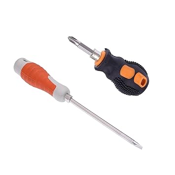 Screw Driver 2 in 1 Small, 2 in 1 Big, (Magnetic & Grip Handle) Pack of 2