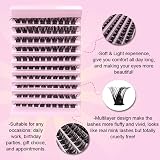 SIISTAS 100Pcs DIY Individual Lash Clusters Eyelash Extensions D Curl 8-16MM view 4