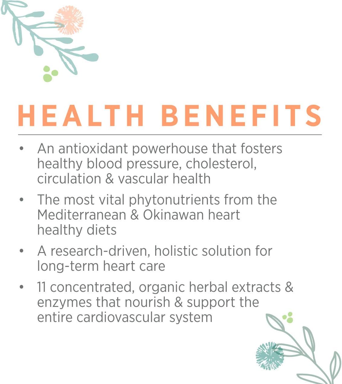 Pure Synergy Organic Heart Protector (60 Capsules) Complete Heart Supplement w/ Hawthorn, Curcumin, Nattokinase: Health & Personal Care