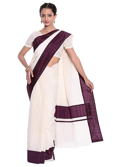 Kerala Kasavu Cotton Saree