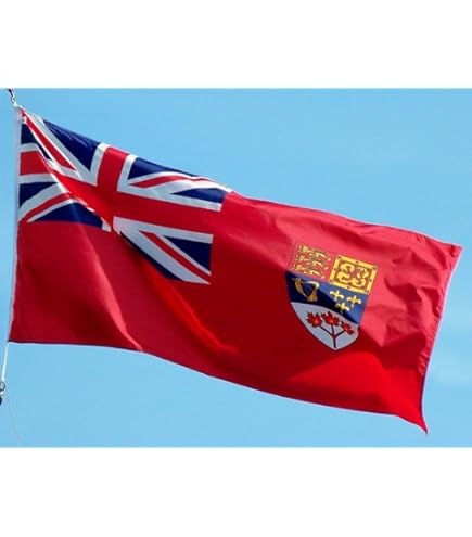 Royal Red Ensign Flag 3x5 FT Canadian (1870-1922) - Outdoor Double Sided 150D Polyester With Brass Grommets Canadian Red Ensign Flag