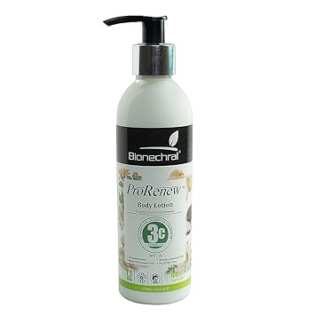 Bionechral Prorenew Body Lotion 250ml - 3C Formula - Cocoa Butter, Calendula, Chamomile - No Mineral Oil, No Paraben, No Sulphates, No Sillicones