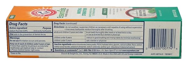 ARM & HAMMER TOOTHPASTE 4.3 OUNCE WHITEN & STRENGTHEN FRESH MINT