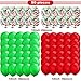 80 Piece 12 Inch Confetti Latex Balloons Event Party Supplies St Patrick's Day 4th July Labor Day Mardi Gras Wedding Birthday Baby Shower Balloons (Christmas Red, Christmas Green)