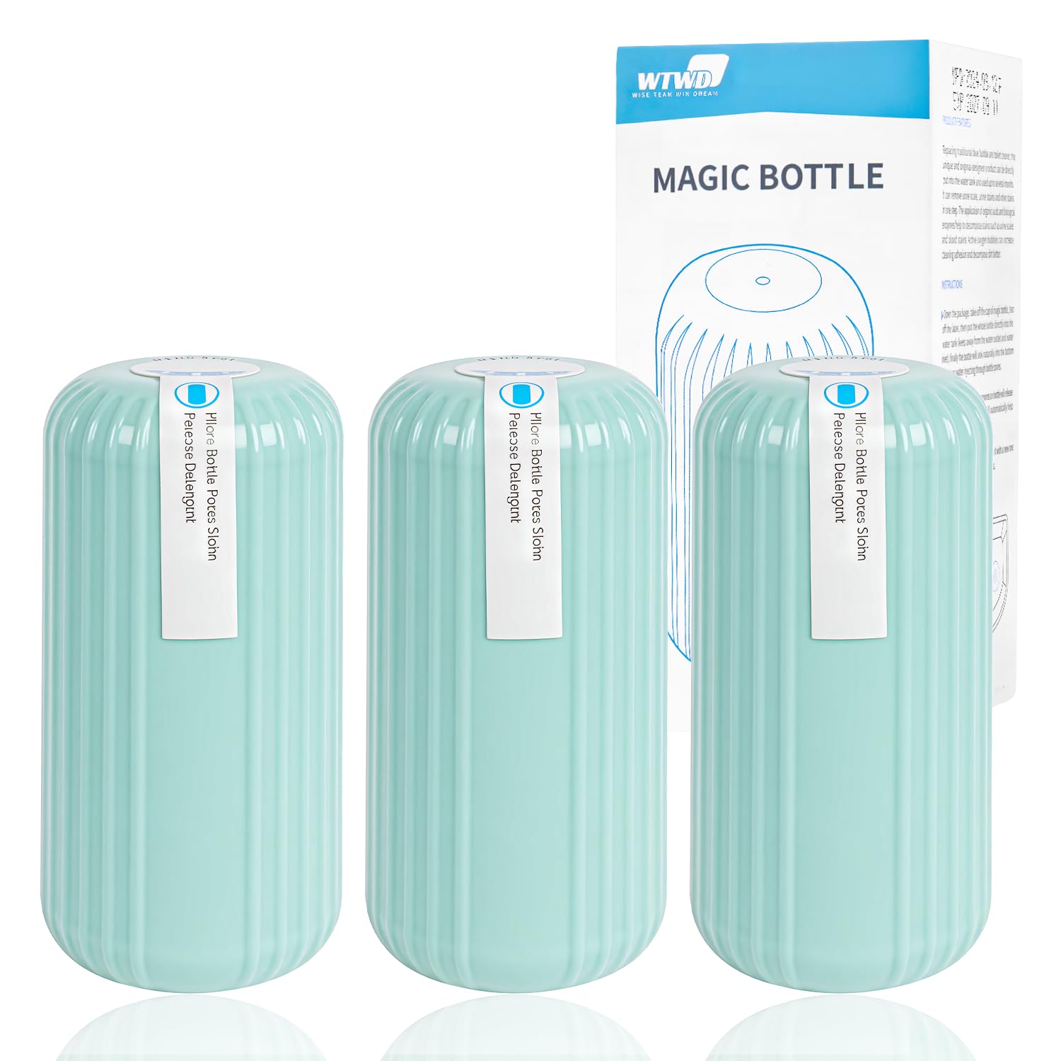 Photo 1 of ?3Pcs WTWD Automatic Toilet Cleaner - Prevents Hard Water Stains, Reduce Scrubbing, Toilet Tank Cleaner, Automatic Toilet Bowl Cleaner, Magic Bottle Design for Stain-Free Hands, Septic Safe?