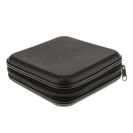 MEDIA MALL 40 Disc CD DVD Case Storage Bag/Album Holder Box Cover Organizer Records Pouch Wallet (Multi-Color)