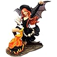 Comfy Hour Fairyland Collection 7” Dark Fairy Witch Cooking Magic Soup Fire Pan Figurine, Halloween Theme Gift, Home Decoration and Collectibles, Polyresin