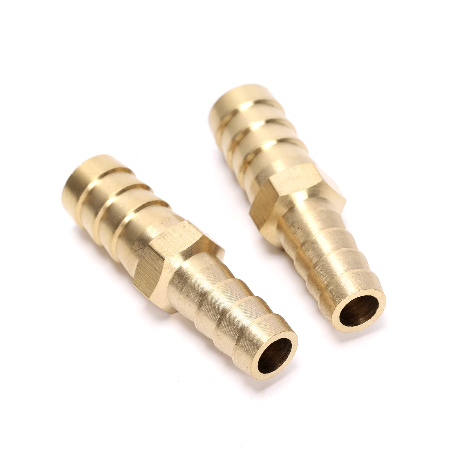 2pcs Brass Hose Barb OD (3/8" to 1/2") for Air Water Fuel Hose Adapter Joiner Reducer Connector (2pcs 10mm-12mm) โ image 1