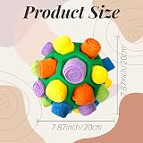 CIIVURR Snuffle Ball Dog Toy Interactive Puzzle Enrichment Green Rainbow view 2