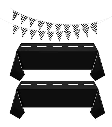 Irenare Car Birthday Party Supplies – Racing Tablecloth, Racetrack Table Runner, 54 X 108 Inch (6 Sheets) - View #5