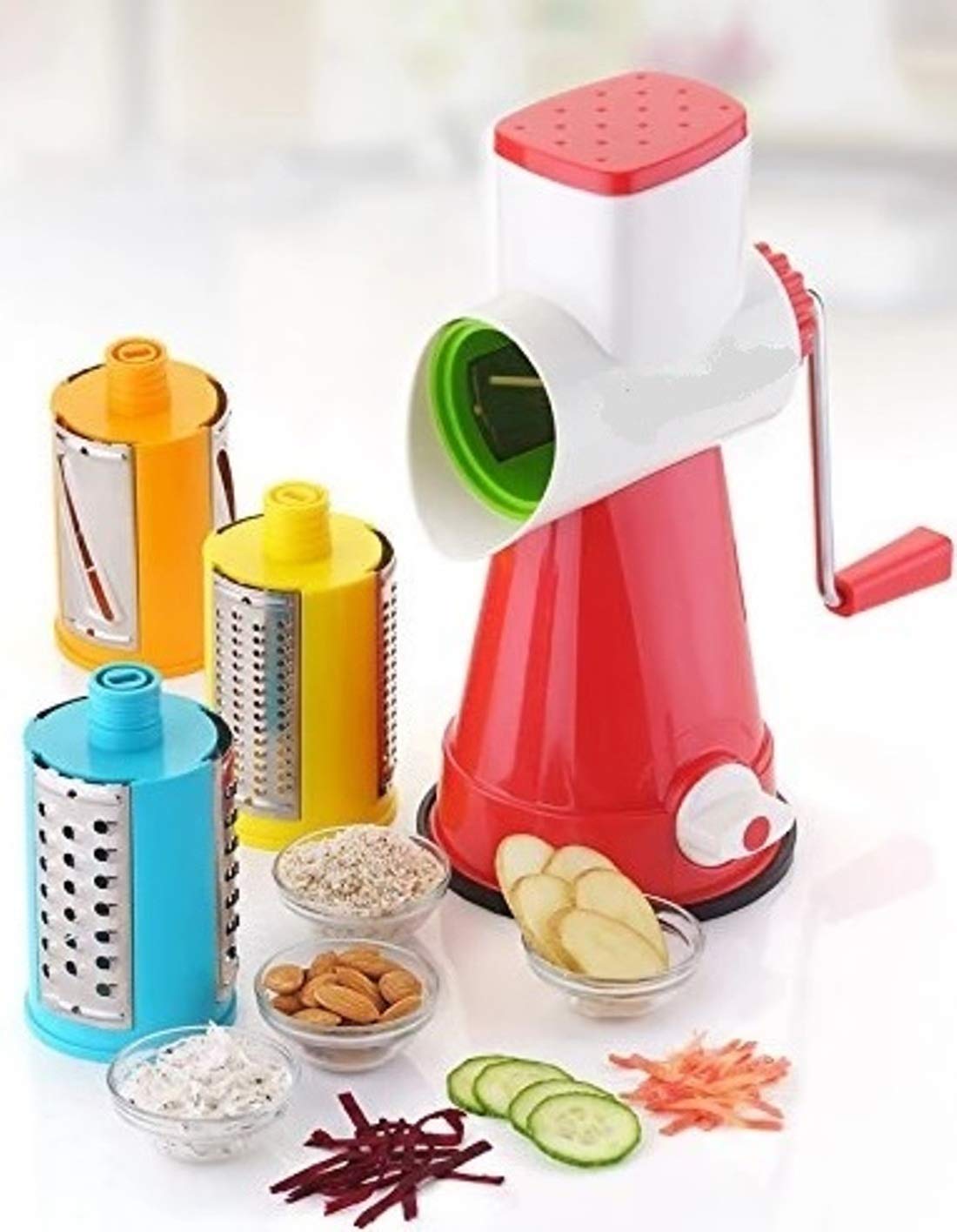 Buy QUALITYZONE Black Heaven 4 in 1 Drum Grater Shredder Slicer for