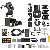 Robotic Arm with Arduino 5DOF/Axis AI Smart Robot Arm Open Source STEM Educational Building Robotics &amp; Engineering Kits, Science/Coding/Programming Set, miniArm Standard Kit