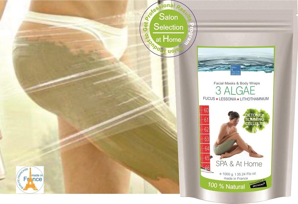 Detoxifying Seaweed Powder Wrap Skin Rejuvenation & Anti-Inflammatory, Green, 500 g (Pack of 1) - Image 4