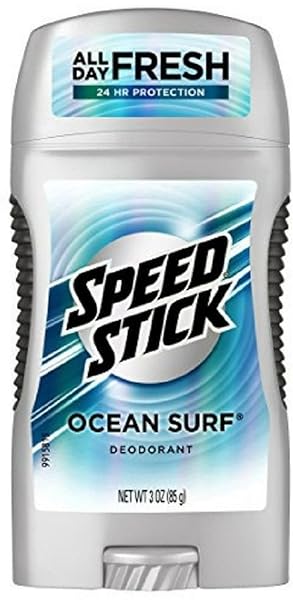 SPEED STICK CLEAR SOLID DEODORANT, OCEAN SURF 3 OZ (PACK OF 5)