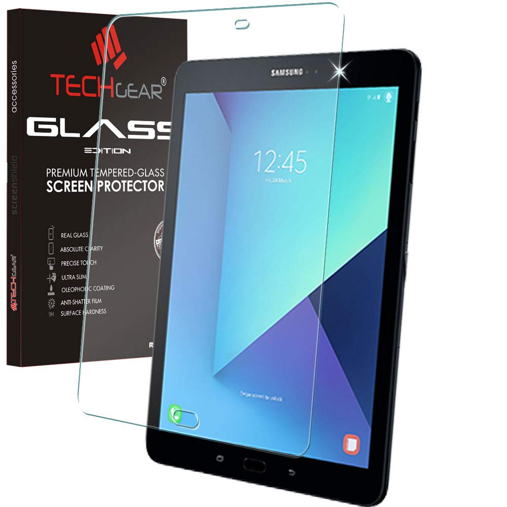 TECHGEAR Anti-Glare Screen Protector Compatible with Samsung Galaxy Tab S3 9.7"(SM-T820 Series) - MATTE GLASS Edition Genuine Tempered Glass Screen Protector Guard Cover