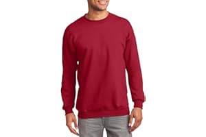 JustBlanks Fleece Sweatshirt for Men Tall Men’s Sweatshirt Crewneck Sweatshirt Relaxed-Fit Pullover Sweatshirt