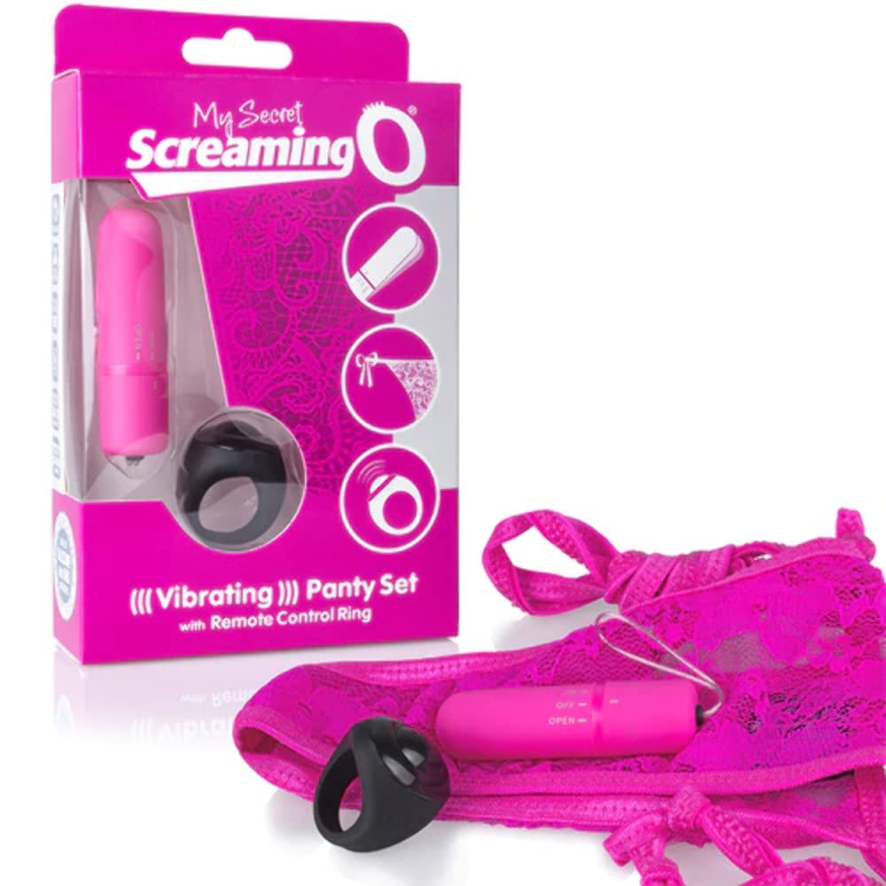 Screaming O Pink My Secret Vibrating Panty Set with Remote Control Ring