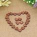 100pcs Love Heart Shape Wooden Scrapbooking DIY Wedding Decorations, 12mm x 10mm