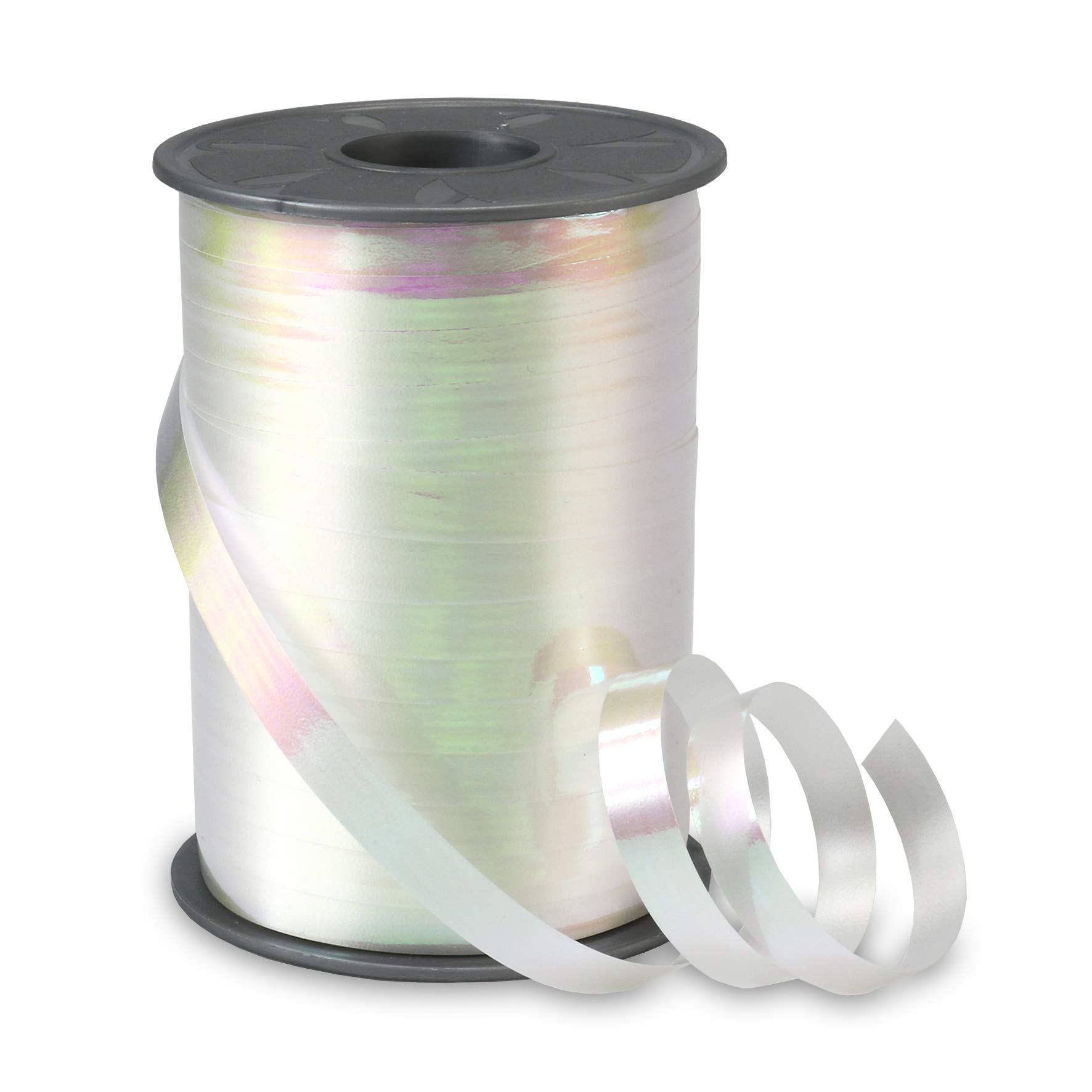 Präsent - Brasilien Curling Ribbon White 10 mm Width, 200 m Length