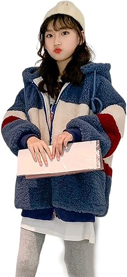 Amazon コート キッズ 女の子 子供服 冬服 韓国子供服 アウター 厚手 ボアコート 防寒服 ブート付きボアジャケット ふわふわ 冬コート キッズコート 子供コート 子ども服 おしゃれ 暖かい 防寒 可愛い 通学着 日常 通園 コート ジャケット 通販