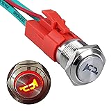 DMWD 20Amp 12V-24V Horn Push Button Switch 16mm