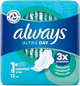 Always Ultra Normal Plus Sanitary Towels Size 1 Wings 13 Pack