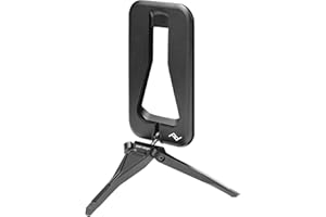 Peak Design Mobile Tripod, Black, Compact Design, Portable and Pocket Friendly, MagSafe Compatible, SlimLink Mounting, Use It as a 3-Legged Stand, Kickstand or Grip, Phone Tripod Stand