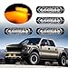4pcs Amber LED Side Strobe Light Warning Emergency Caution Construction Car Truck Van