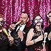 QueenDream 6ftx6ft Fuchsia Sequin Backdrop Sparkly Photography Backdrop for Wedding
