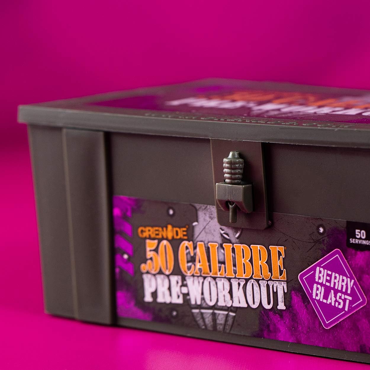 Grenade 50 Calibre Berry Blast Pre Workout 580g: Health & Personal Care