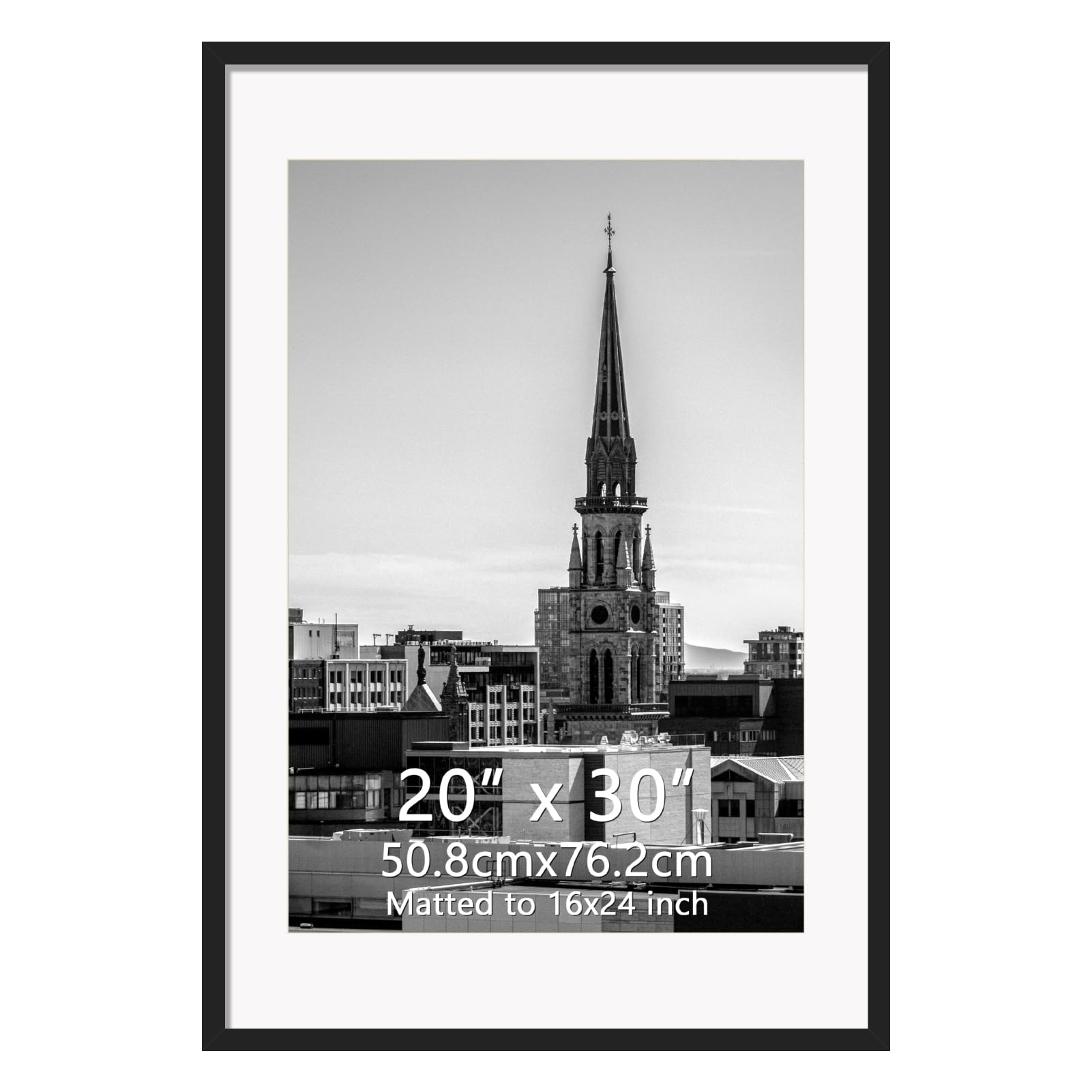 Hoikwo 20x30 Black Picture Frame, Display Pictures