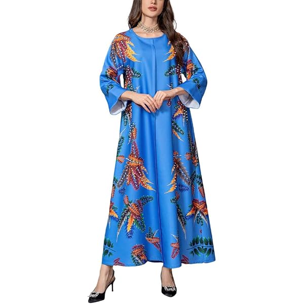 chinese dress ladies Women's Free People Morning Meadows Maxi Dress Large Pastel Blue Combo