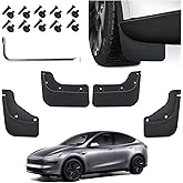 Paceray Mud Flaps for Tesla New Model Y Juniper 2026 Accessories, All-Weather Protection with No Drilling, Durable Mud Guards for Tesla New Model Y 2025 2026 Launch Exterior Accessories(Set of 4)