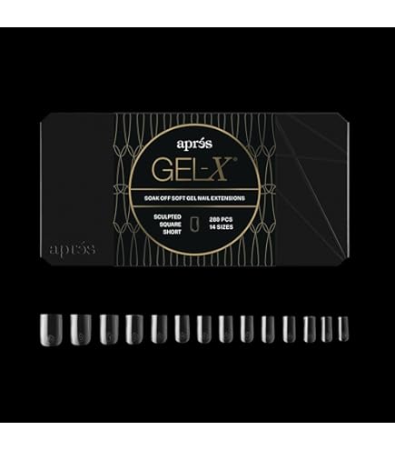 Amazon.com: Aprés Gel-X® Almond Box of Nail Tips | 280 Gel-X Tips